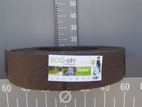 Ecolat 14cm 7.5m Pfähle & SchraubenTeichrandband Profilband Beeteinfassung 