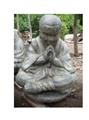 Moine bouddhiste assis en prière Ht 47 cm (REF-SEATED-monk)