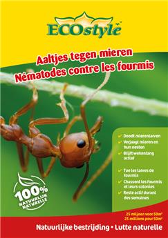 Nématodes contre les fourmis 25 mil. / 50 m² Ecostyle BIO