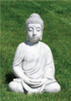 Bouddha assis Ht 53  cm beton (REF)