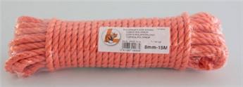 Corde polypropylene orange D8 mm L20 m