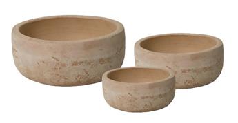 Aged bowl terracotta D21 Ht10 cm